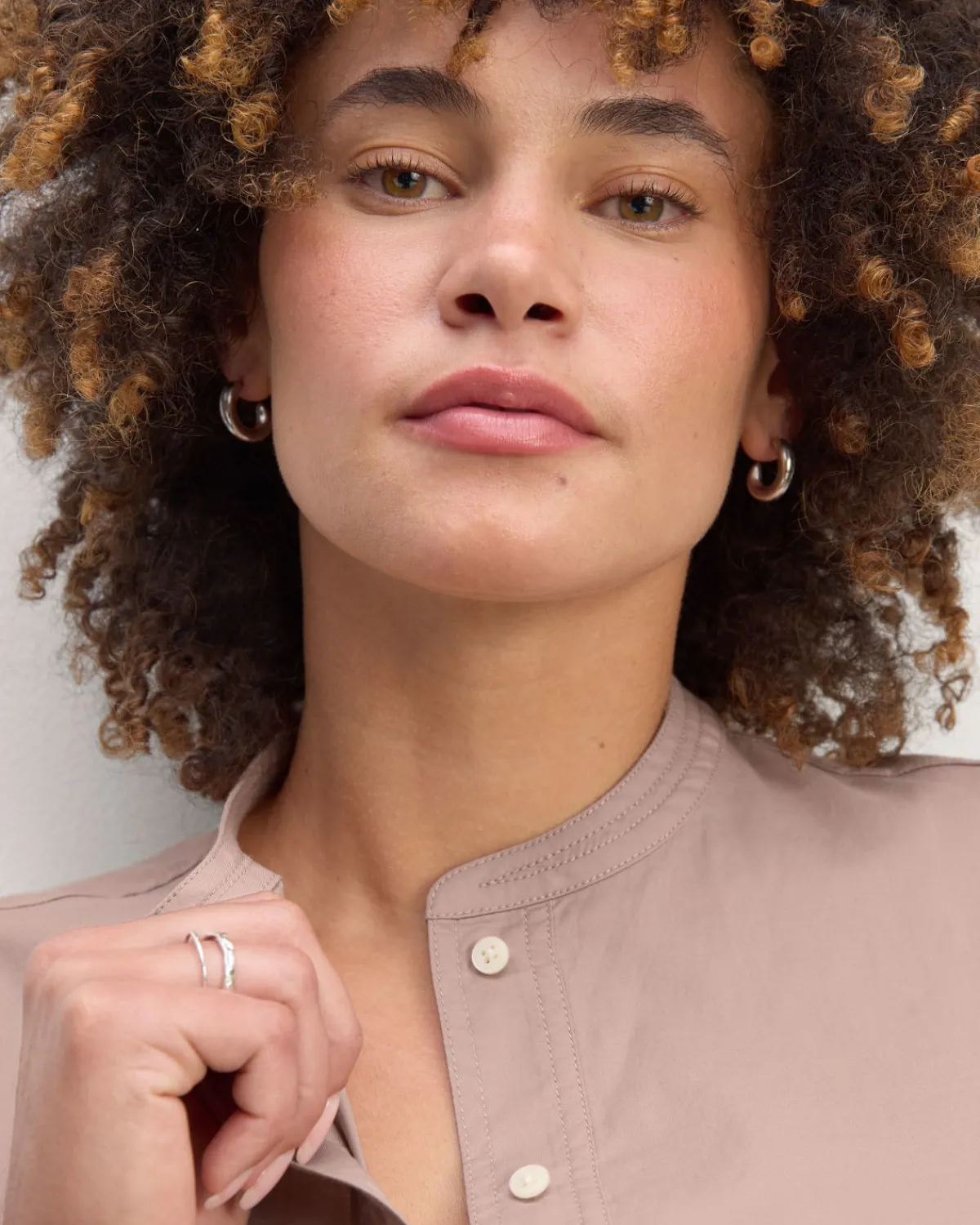 Everlane Tops*The Henley Shirt in Silky Cotton