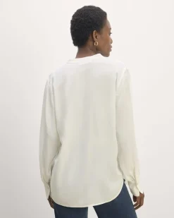 Everlane Tops*The Henley Shirt in Washable Silk