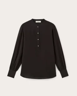 Everlane Tops*The Henley Shirt in Washable Silk