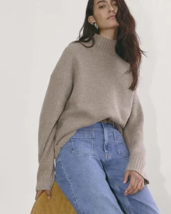 Everlane Sweaters|Turtleneck Sweaters*The Honeycomb Funnel Neck in Wool Cashmere
