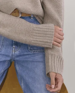 Everlane Sweaters|Turtleneck Sweaters*The Honeycomb Funnel Neck in Wool Cashmere