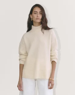 Everlane Sweaters|Turtleneck Sweaters*The Honeycomb Funnel Neck in Wool Cashmere