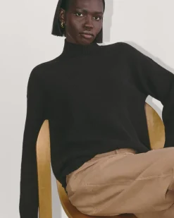 Everlane Sweaters|Turtleneck Sweaters*The Honeycomb Funnel Neck in Wool Cashmere