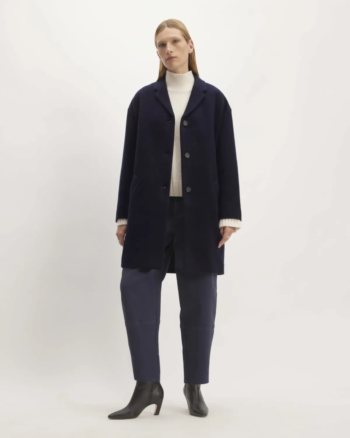 Everlane Jackets & Coats|Wool Coats*The Italian ReWool® Cocoon Coat Navy