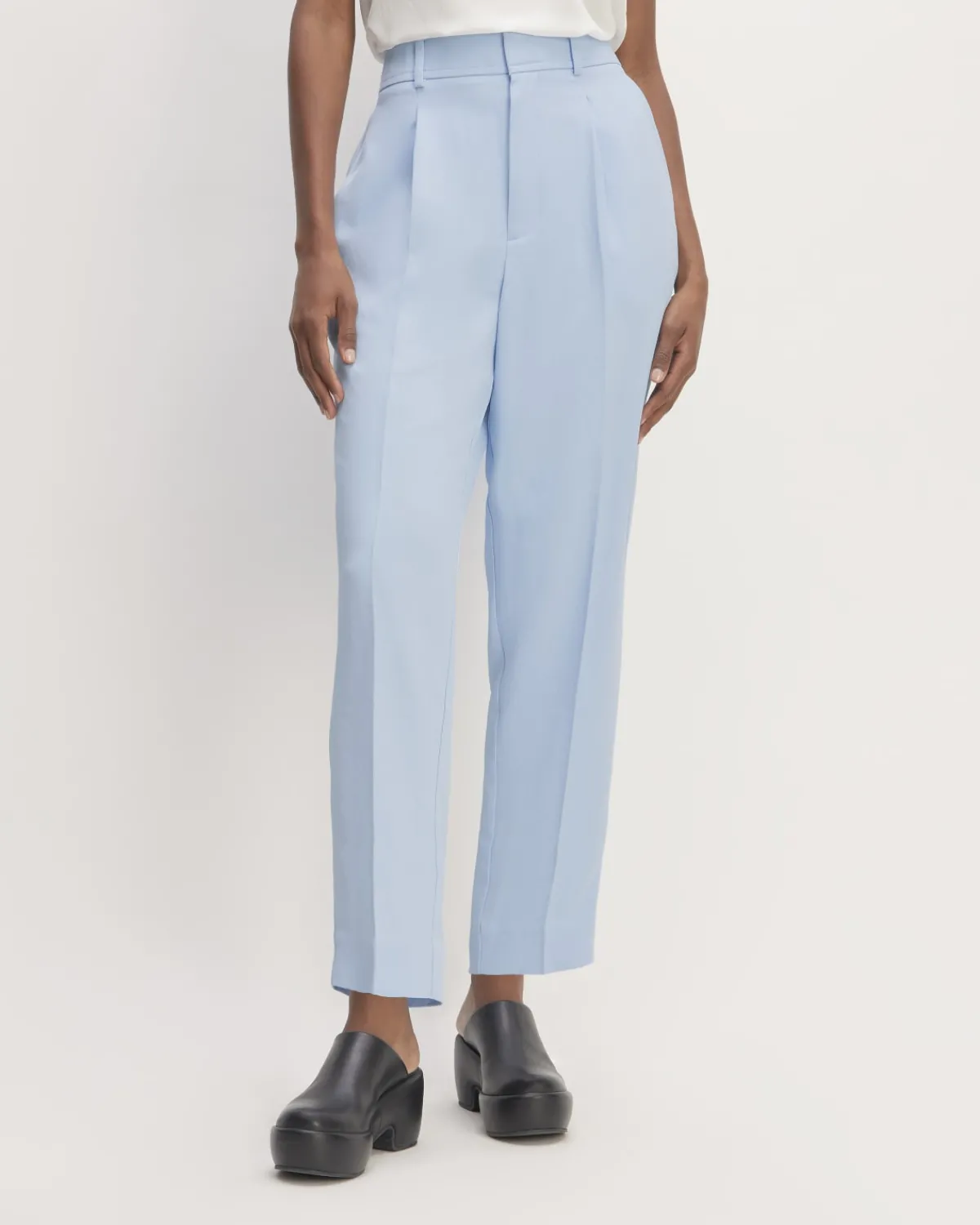 Everlane Pants|Tapered Pants*The Japanese GoWeave Way-High® Tapered Pant Chambray Blue