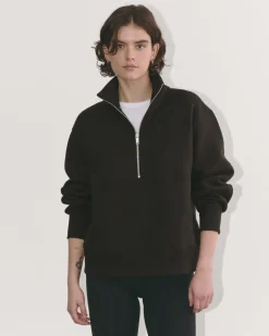 Everlane Loungewear|Tees*The Laid-Back Half-Zip Sweatshirt Heathered Grey / Olive