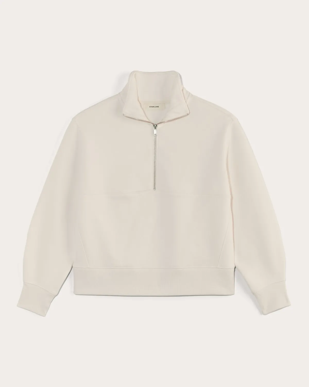 Everlane Loungewear|Tees*The Laid-Back Half-Zip Sweatshirt Heathered Grey / Olive