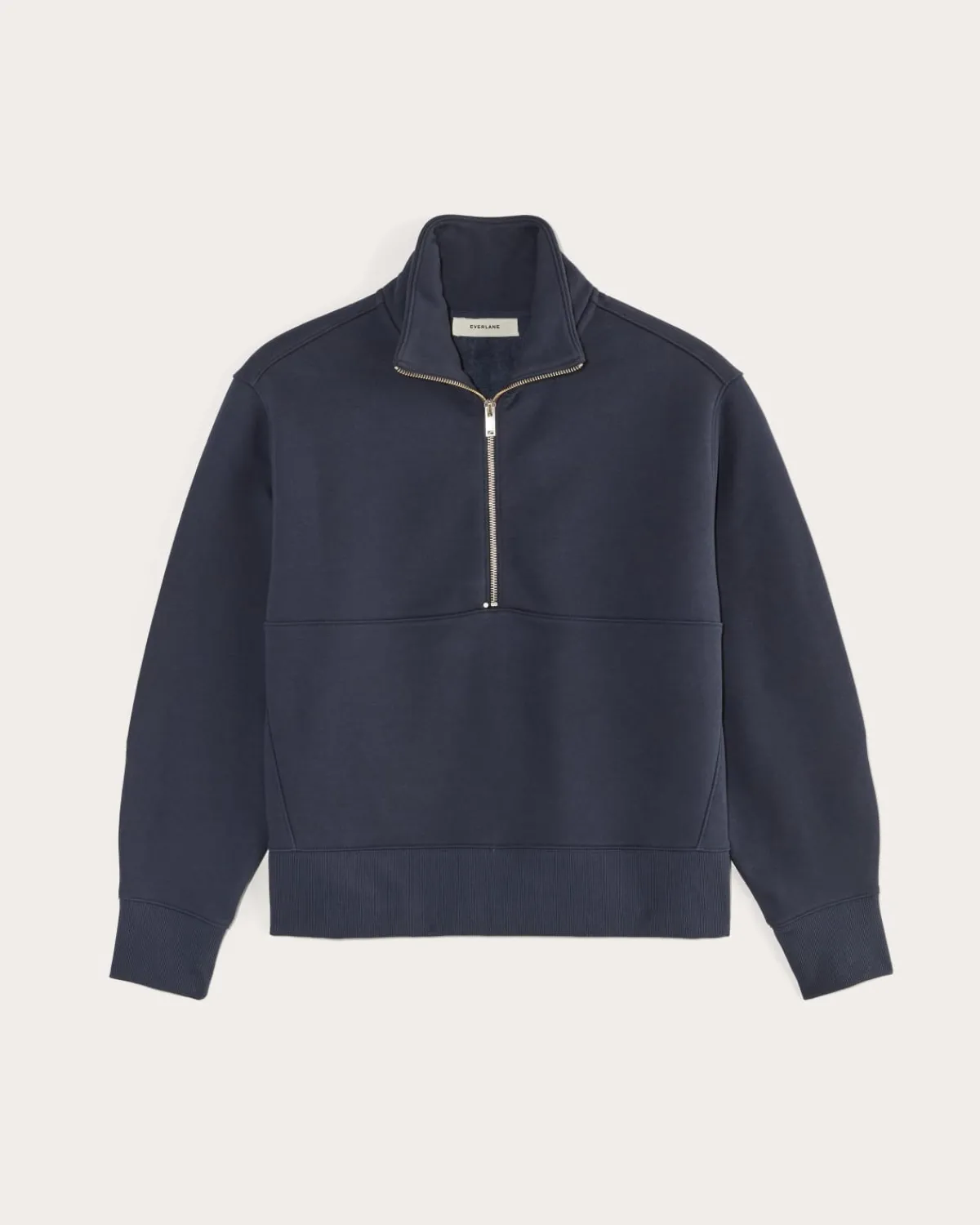 Everlane Loungewear|Tees*The Laid-Back Half-Zip Sweatshirt Heathered Grey / Olive