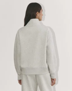 Everlane Loungewear|Tees*The Laid-Back Half-Zip Sweatshirt Heathered Grey / Olive