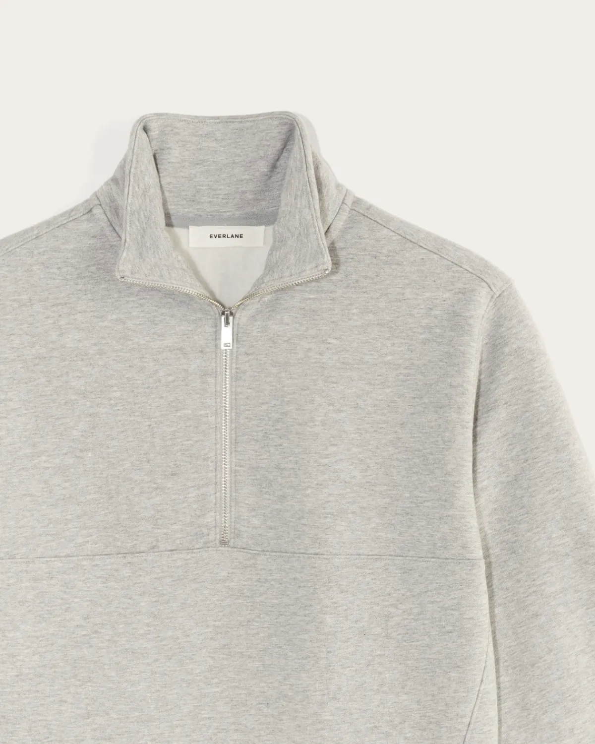 Everlane Loungewear|Tees*The Laid-Back Half-Zip Sweatshirt Heathered Grey / Olive