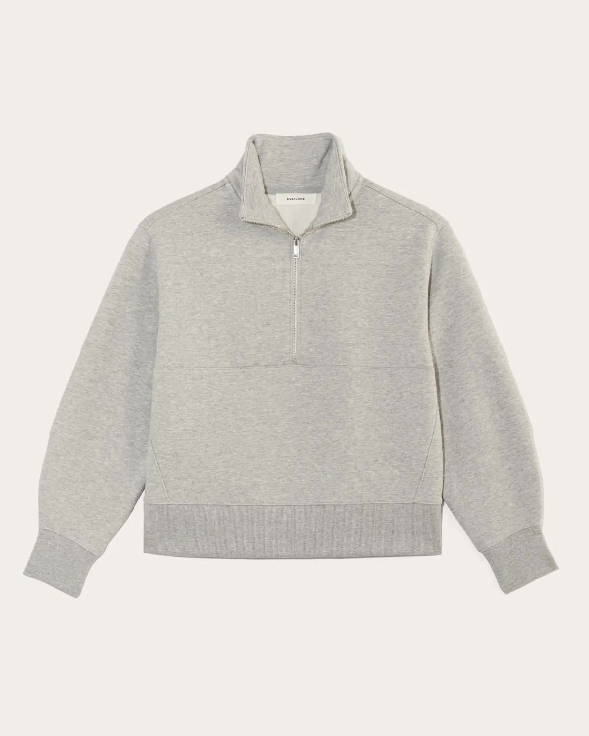 Everlane Loungewear|Tees*The Laid-Back Half-Zip Sweatshirt Heathered Grey / Olive