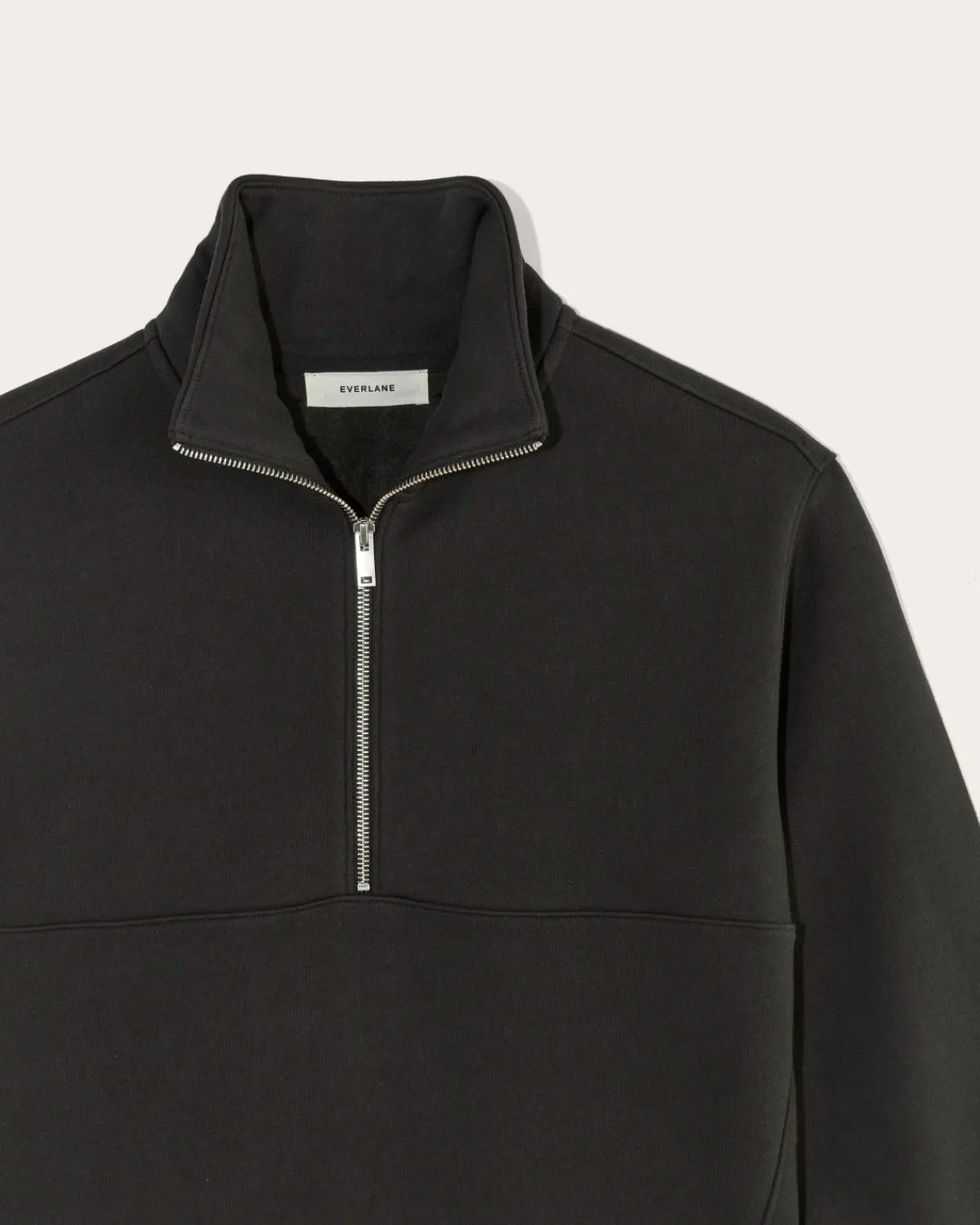 Everlane Loungewear|Tees*The Laid-Back Half-Zip Sweatshirt Heathered Grey / Olive