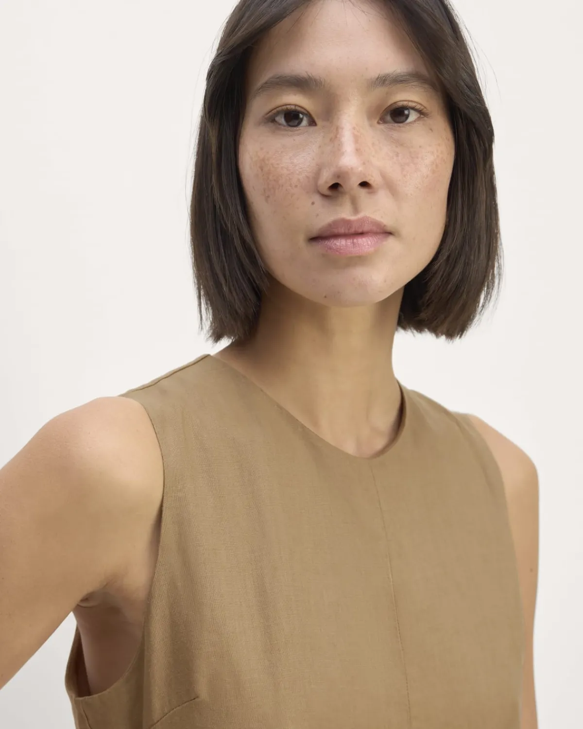 Everlane Dresses*The Linen Belted Midi Dress