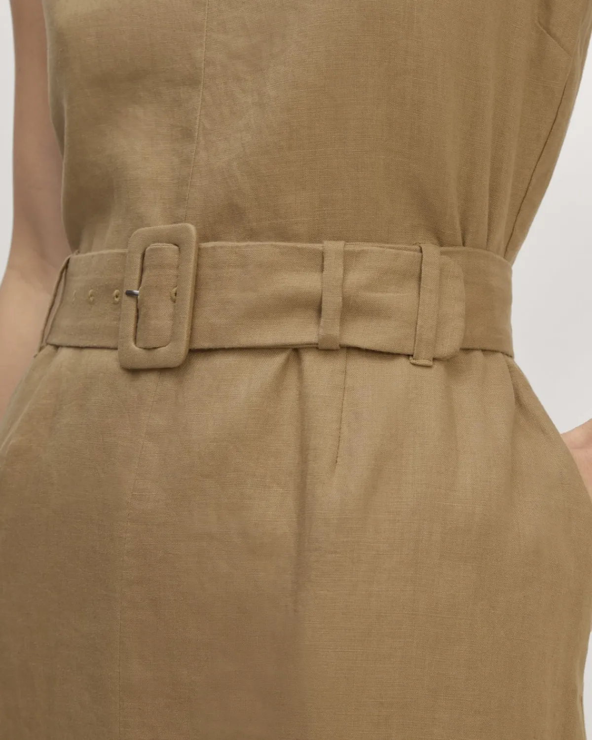Everlane Dresses*The Linen Belted Midi Dress
