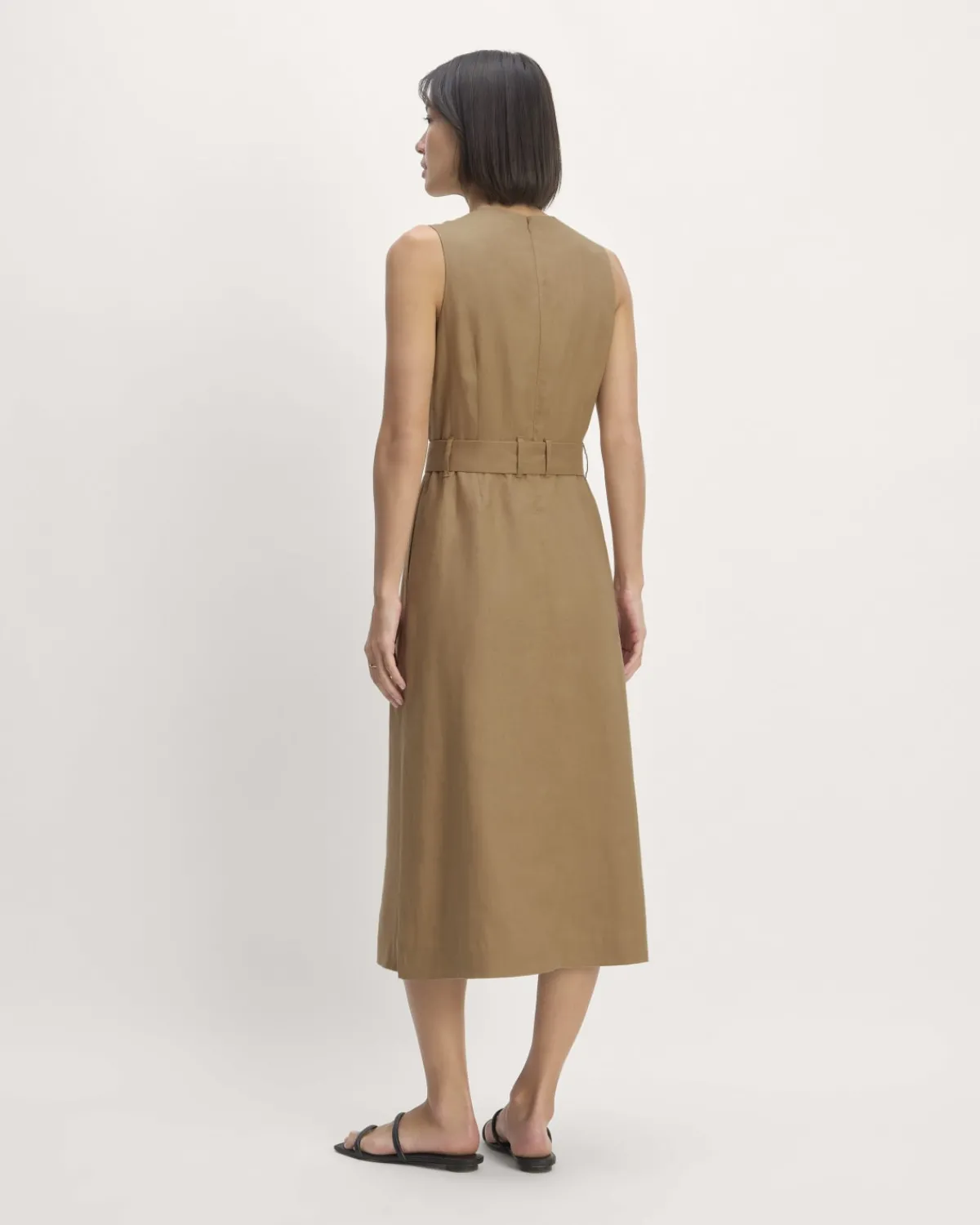 Everlane Dresses*The Linen Belted Midi Dress