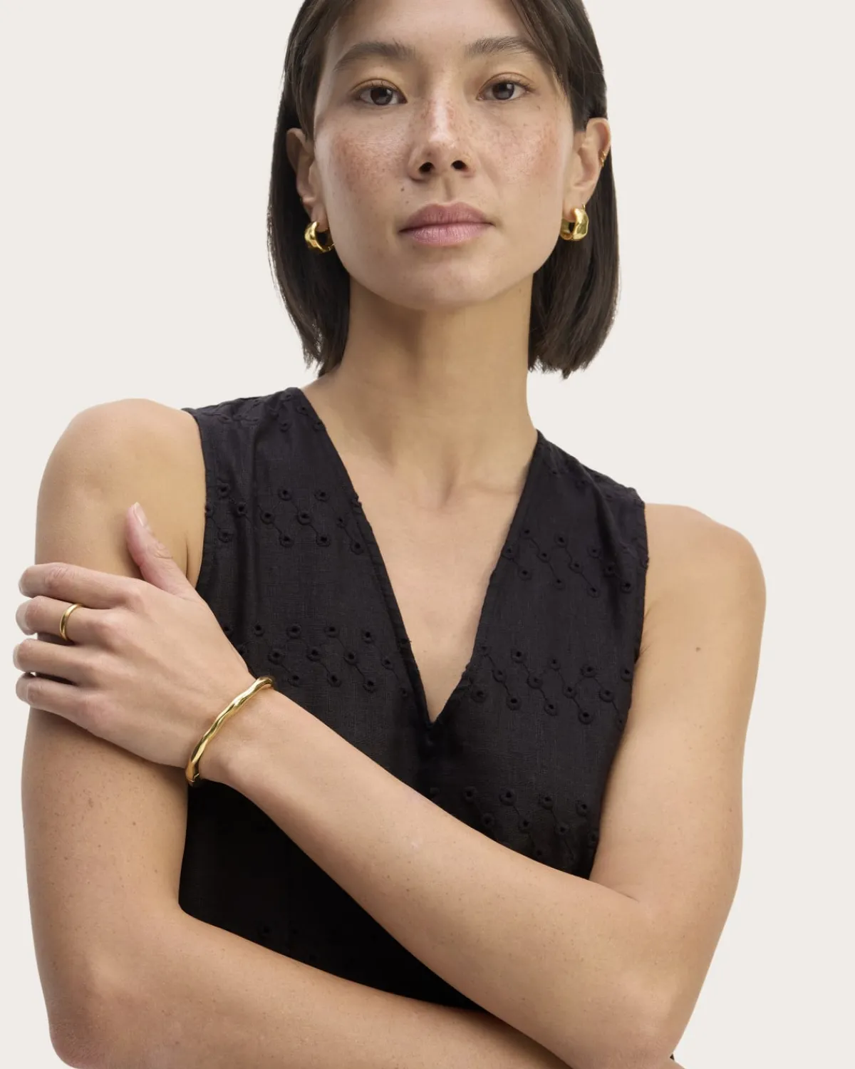 Everlane Dresses*The Linen Eyelet Maxi Dress