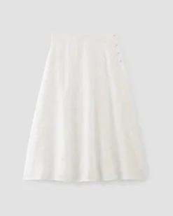 Everlane Shorts & Skirts|Jeans*The Linen Eyelet Midi Skirt Marina Bay