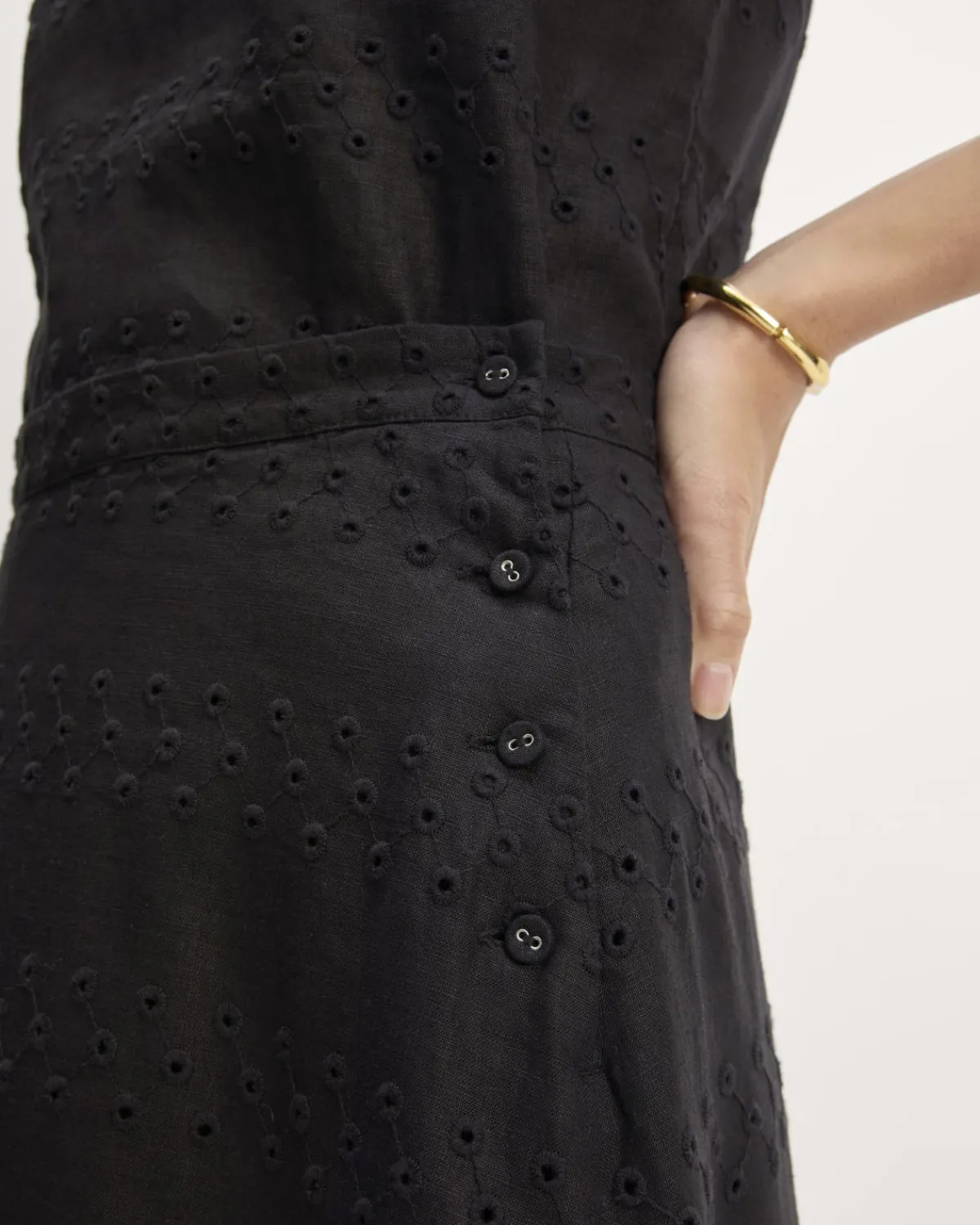 Everlane Shorts & Skirts|Jeans*The Linen Eyelet Midi Skirt Marina Bay