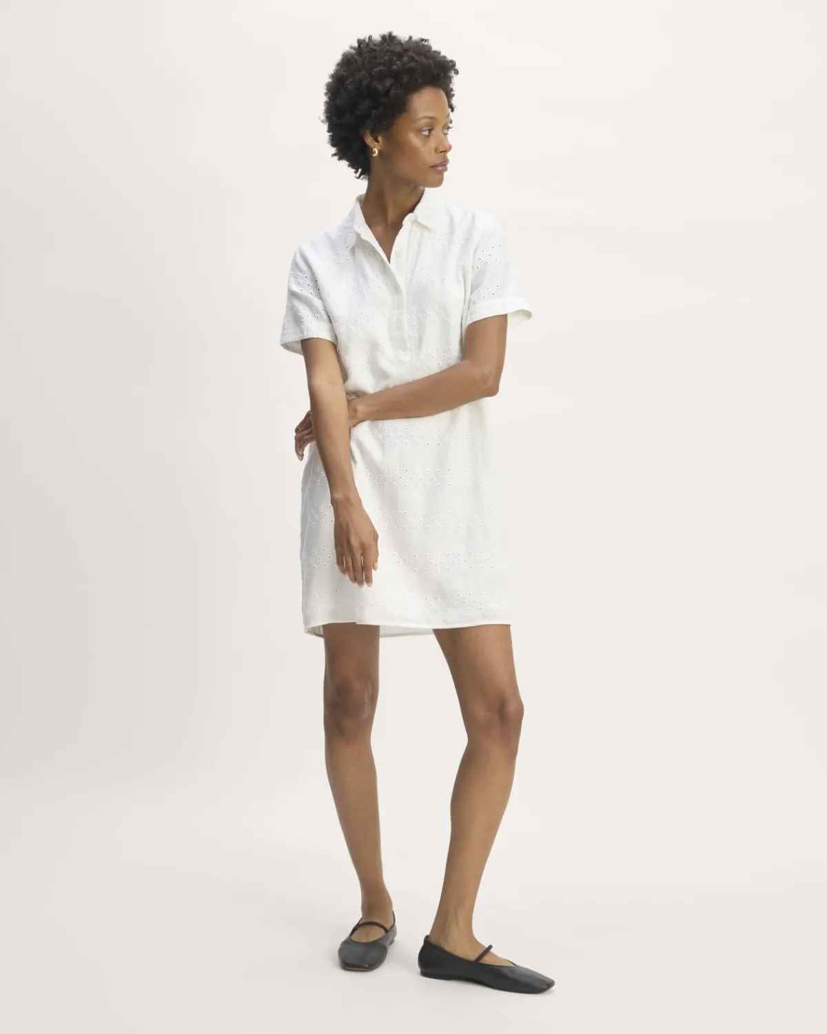 Everlane Dresses*The Linen Eyelet Shirtdress