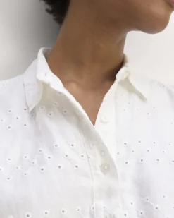 Everlane Dresses*The Linen Eyelet Shirtdress