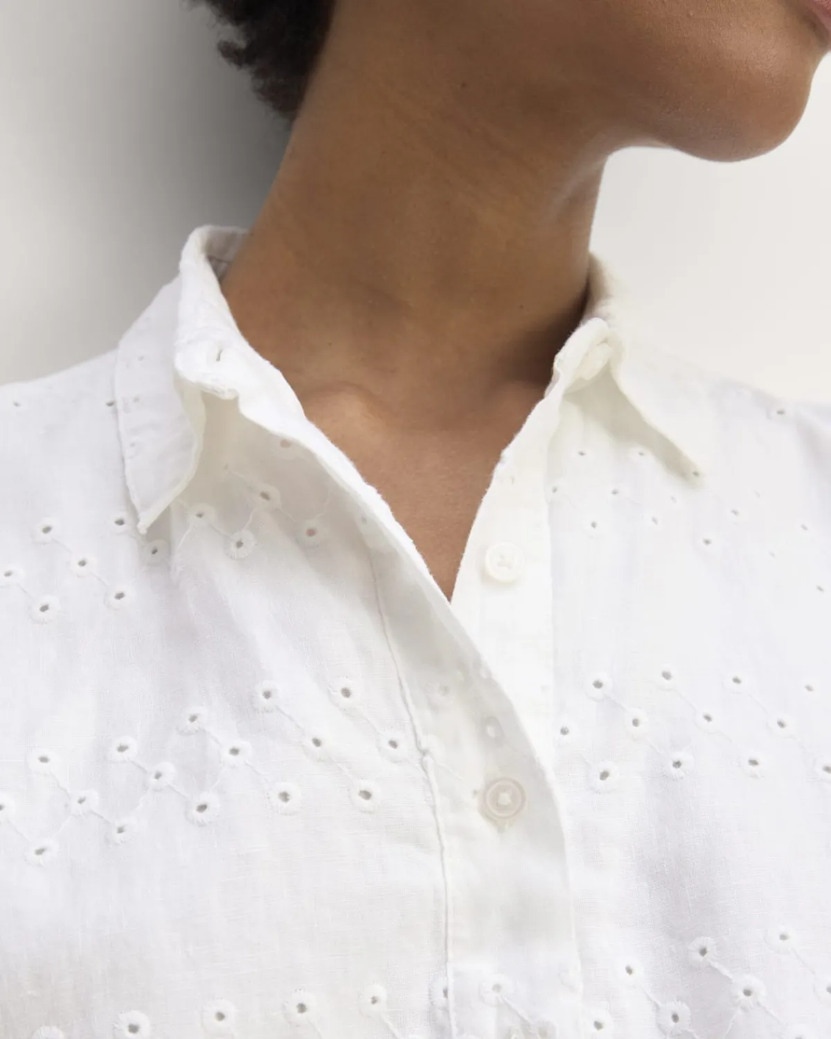 Everlane Dresses*The Linen Eyelet Shirtdress