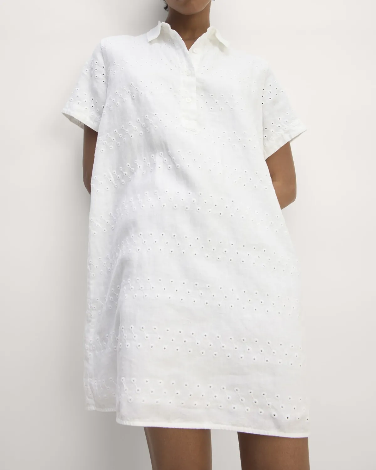 Everlane Dresses*The Linen Eyelet Shirtdress