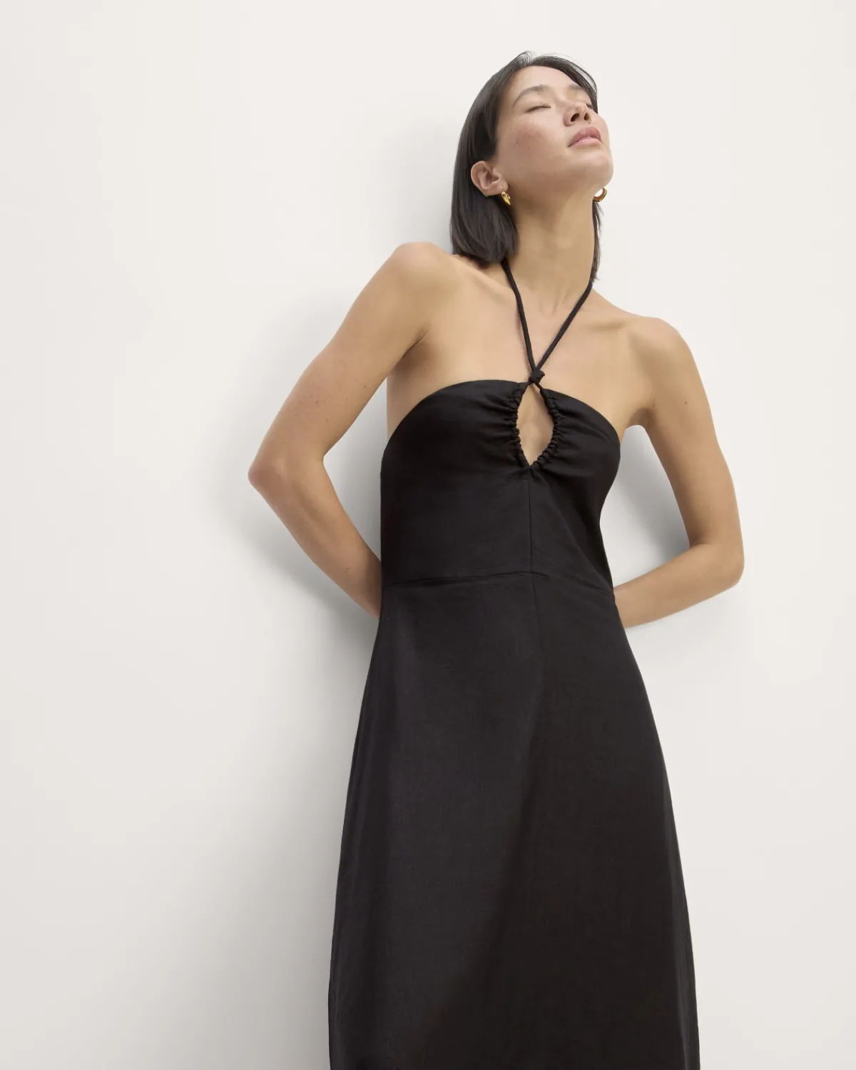 Everlane Dresses*The Linen Halter-Neck Dress