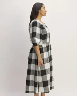 Everlane Dresses*The Linen Oversized Puff-Sleeve Dress