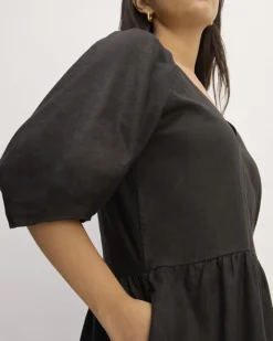 Everlane Dresses*The Linen Oversized Puff-Sleeve Dress