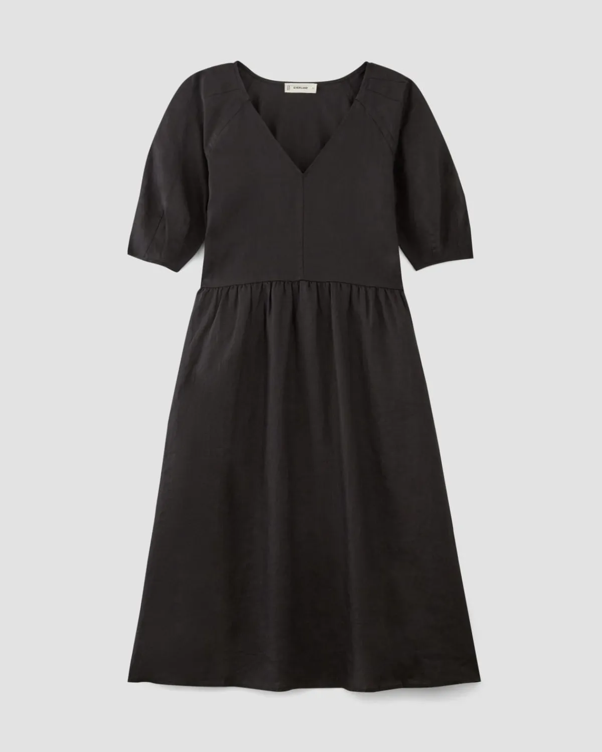 Everlane Dresses*The Linen Oversized Puff-Sleeve Dress