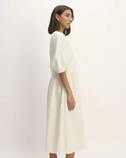 Everlane Dresses*The Linen Oversized Puff-Sleeve Dress