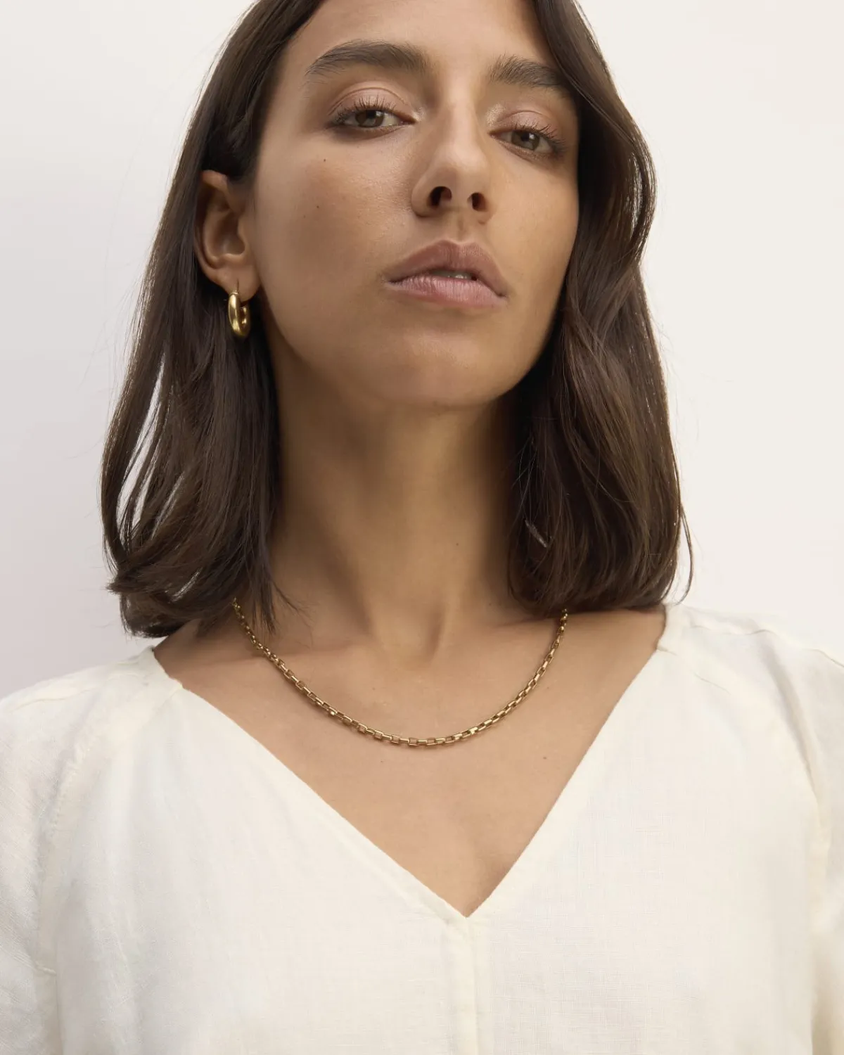 Everlane Dresses*The Linen Oversized Puff-Sleeve Dress