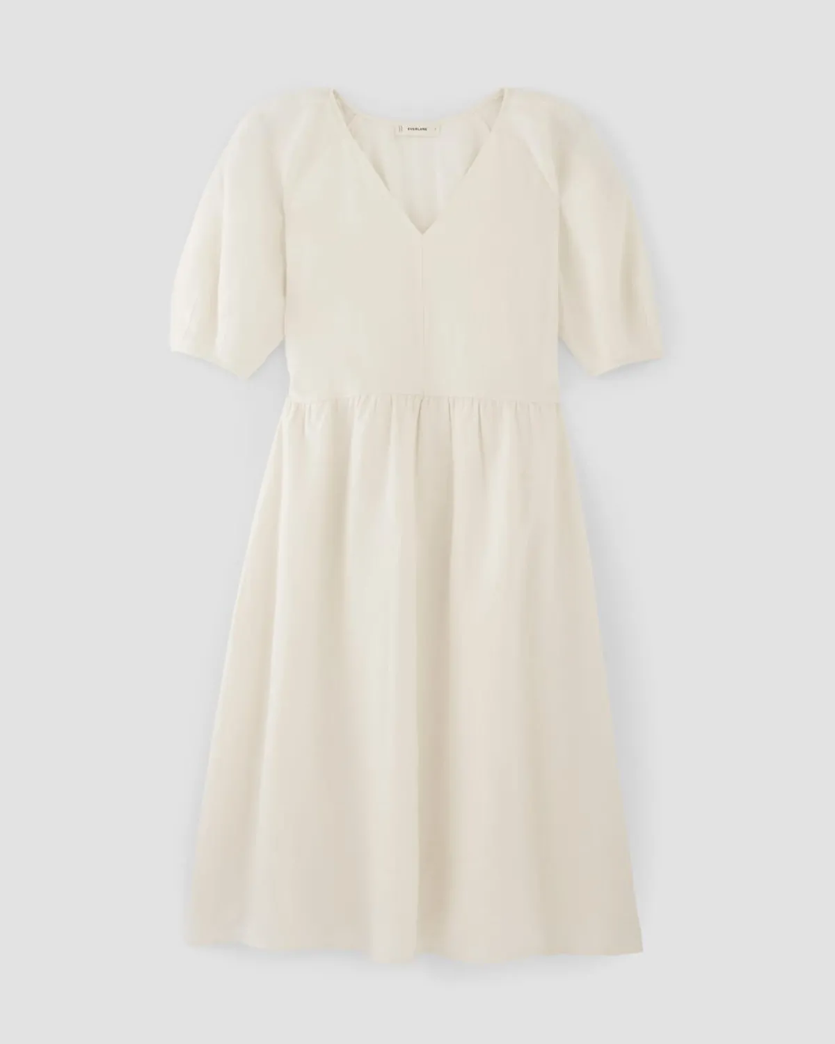 Everlane Dresses*The Linen Oversized Puff-Sleeve Dress