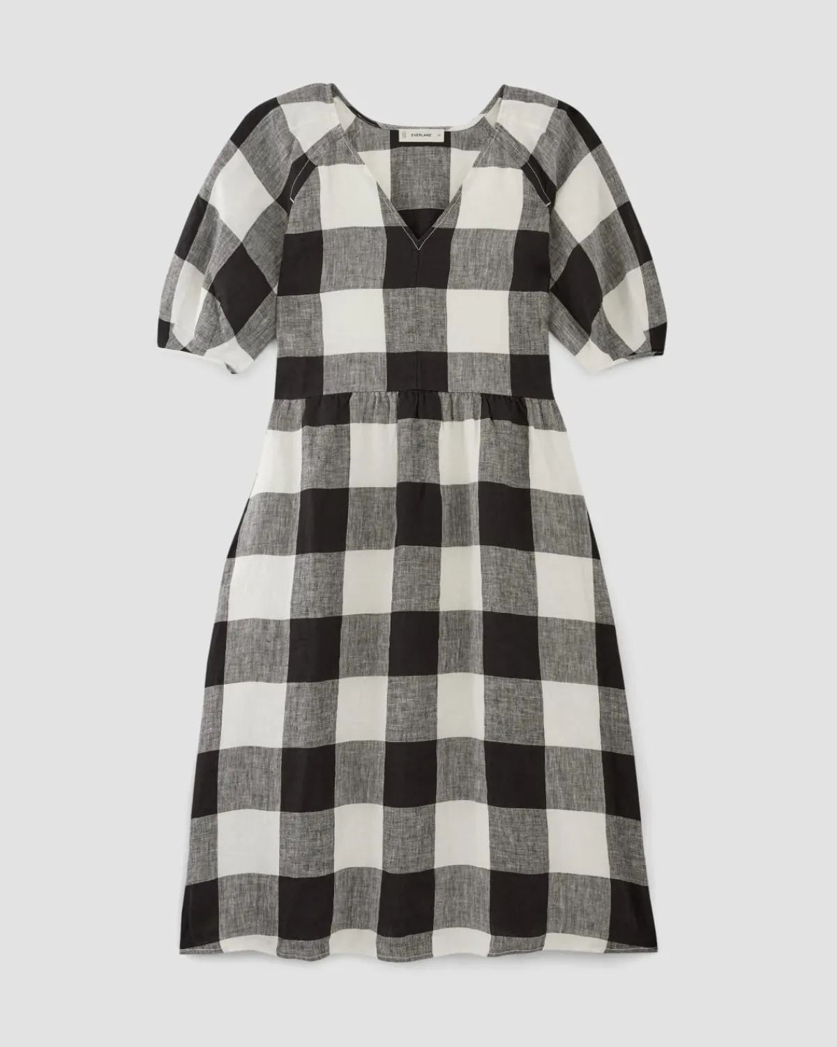 Everlane Dresses*The Linen Oversized Puff-Sleeve Dress