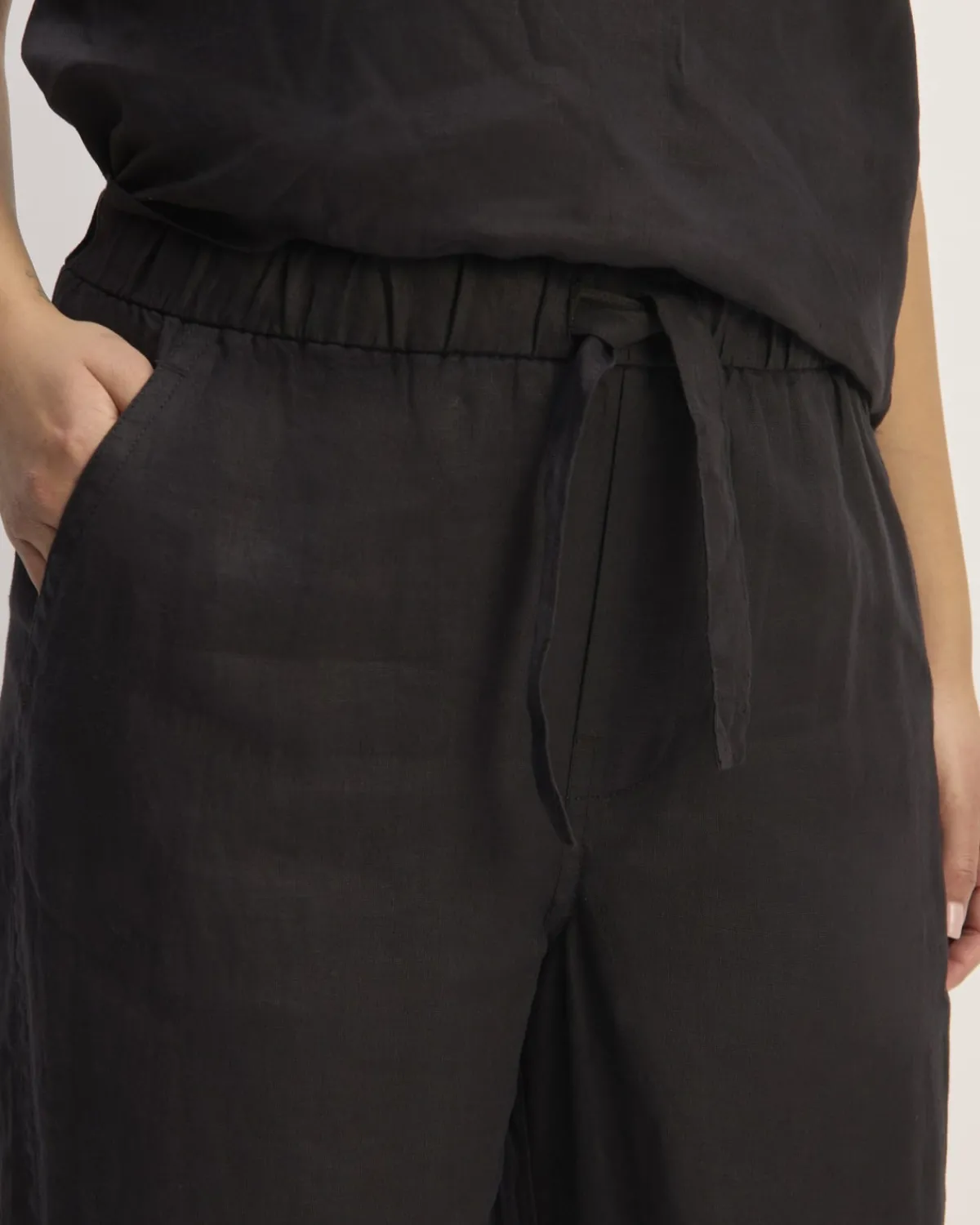 Everlane Pants|Pull-On Pants*The Linen Pull-On Barrel Pant