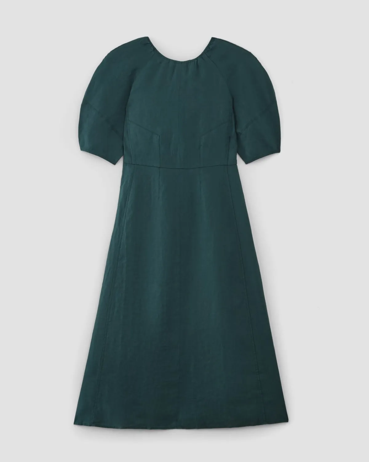 Everlane Dresses*The Linen Short-Sleeve Scoop Midi Dress