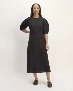 Everlane Dresses*The Linen Short-Sleeve Scoop Midi Dress
