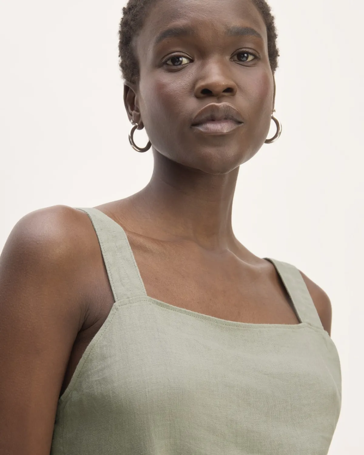 Everlane Dresses*The Linen Side-Button Jumpsuit