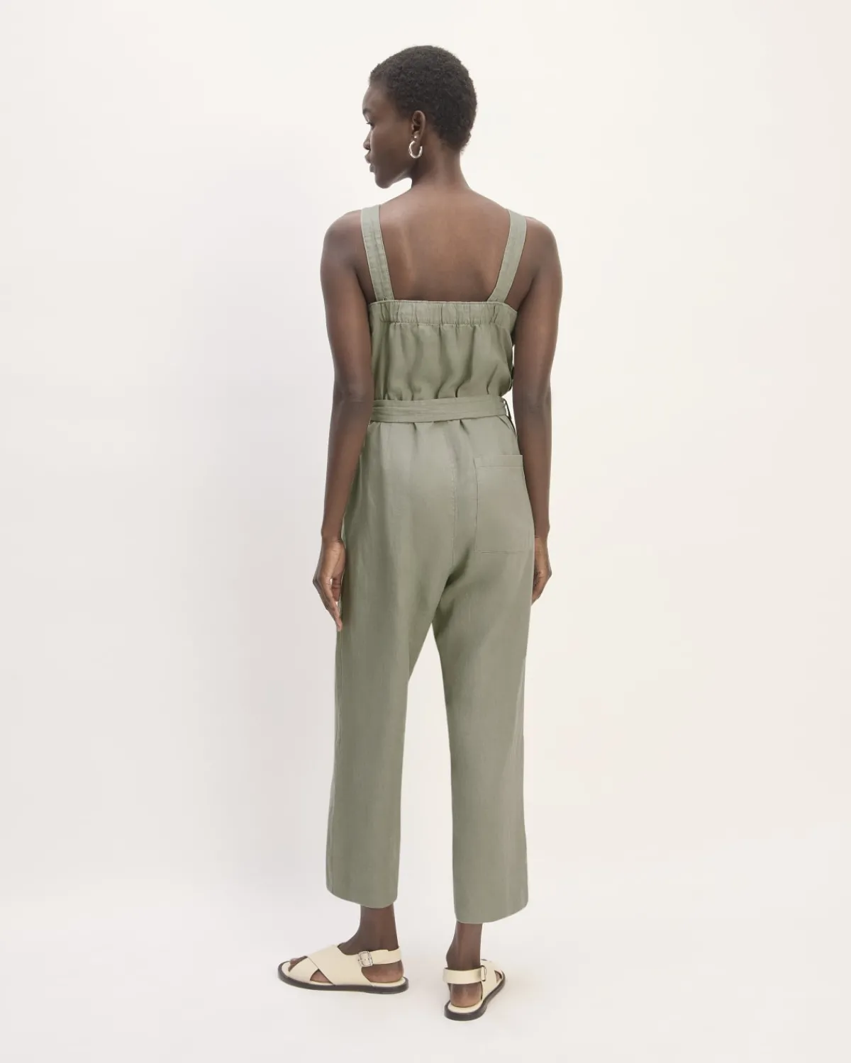 Everlane Dresses*The Linen Side-Button Jumpsuit
