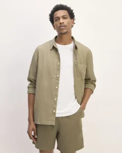 Everlane Shirts|Long Sleeve Shirts*The Linen Straight Hem Shirt