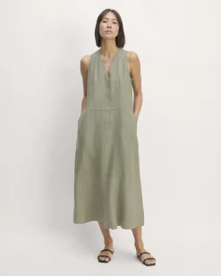 Everlane Dresses*The Linen V-Neck Maxi Dress