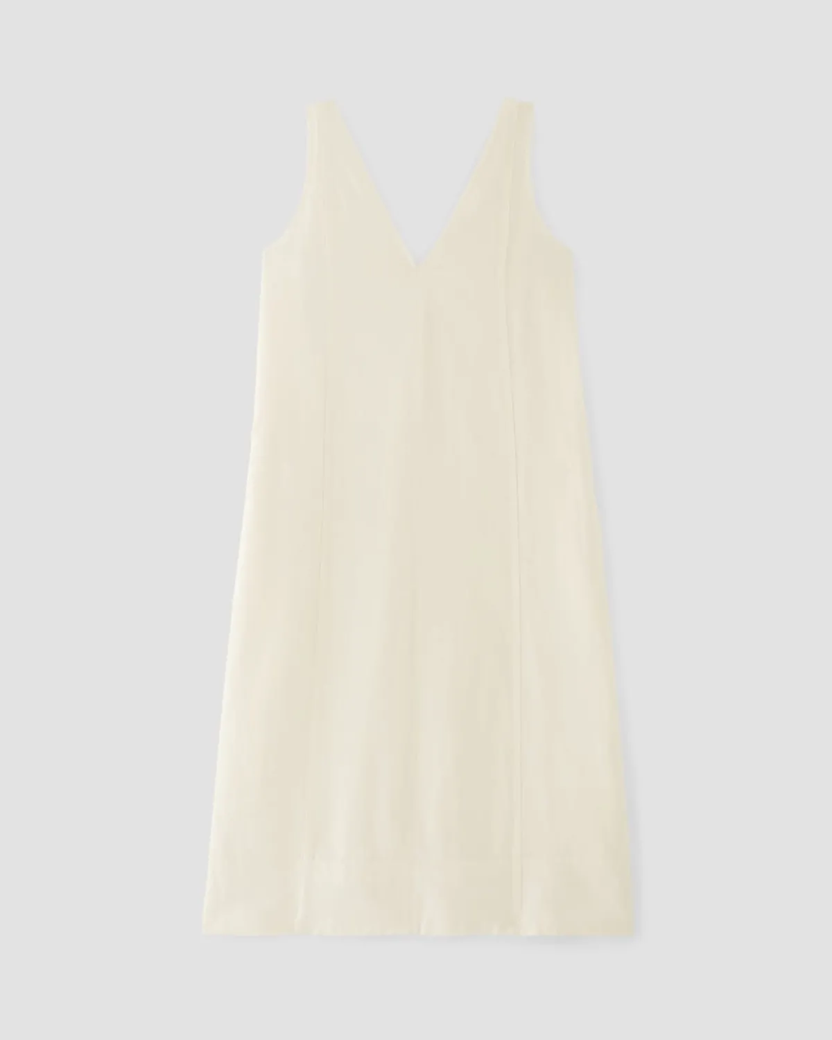 Everlane Dresses*The Linen V-Neck Midi Dress Bone