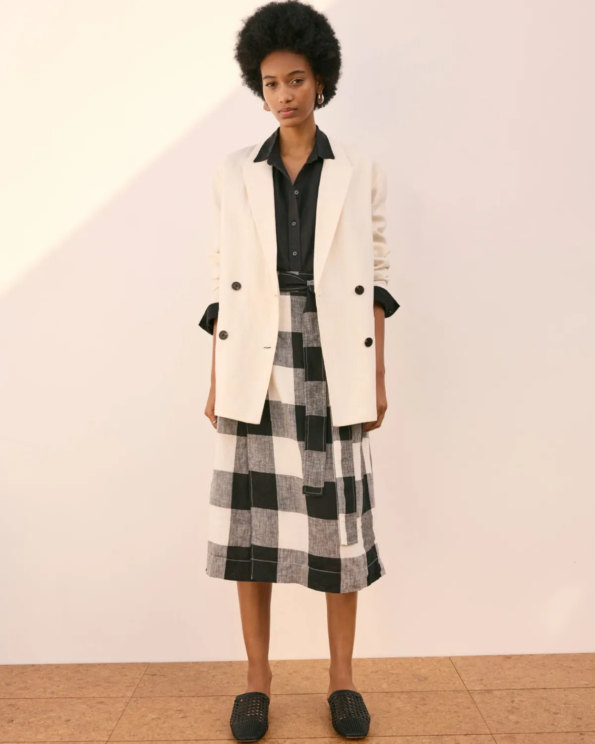 Everlane Shorts & Skirts*The Linen Wrap Skirt