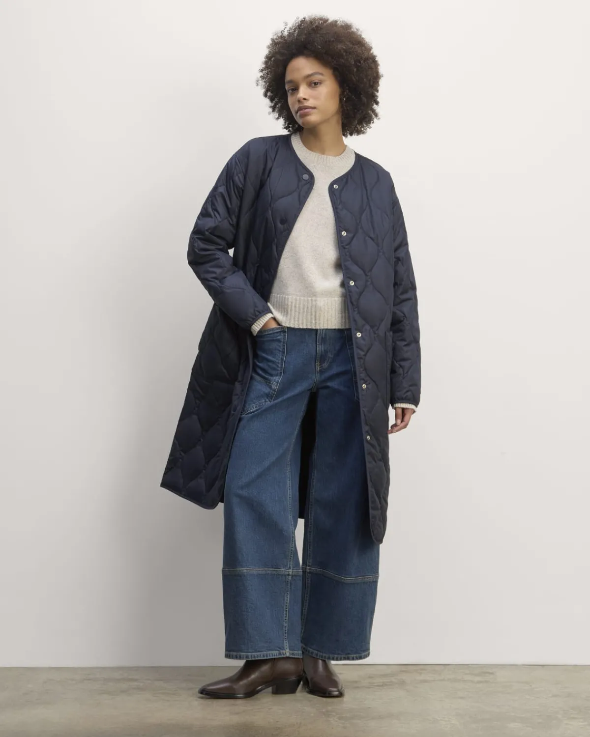 Everlane Jackets & Coats|Puffers & Quilted Jackets*The Long Quilted Liner