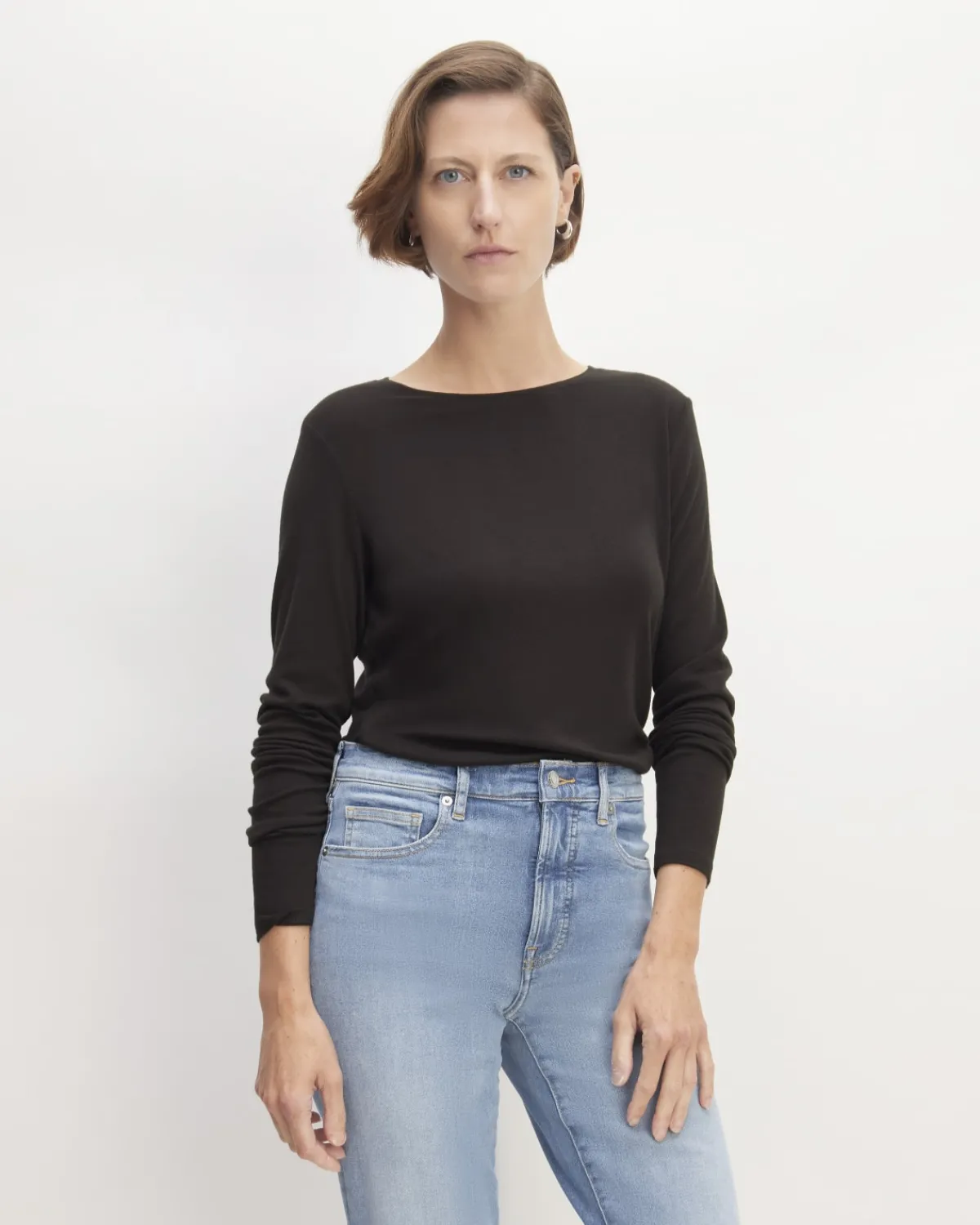 Everlane Tops*The Long-Sleeve Tee in Butterluxe