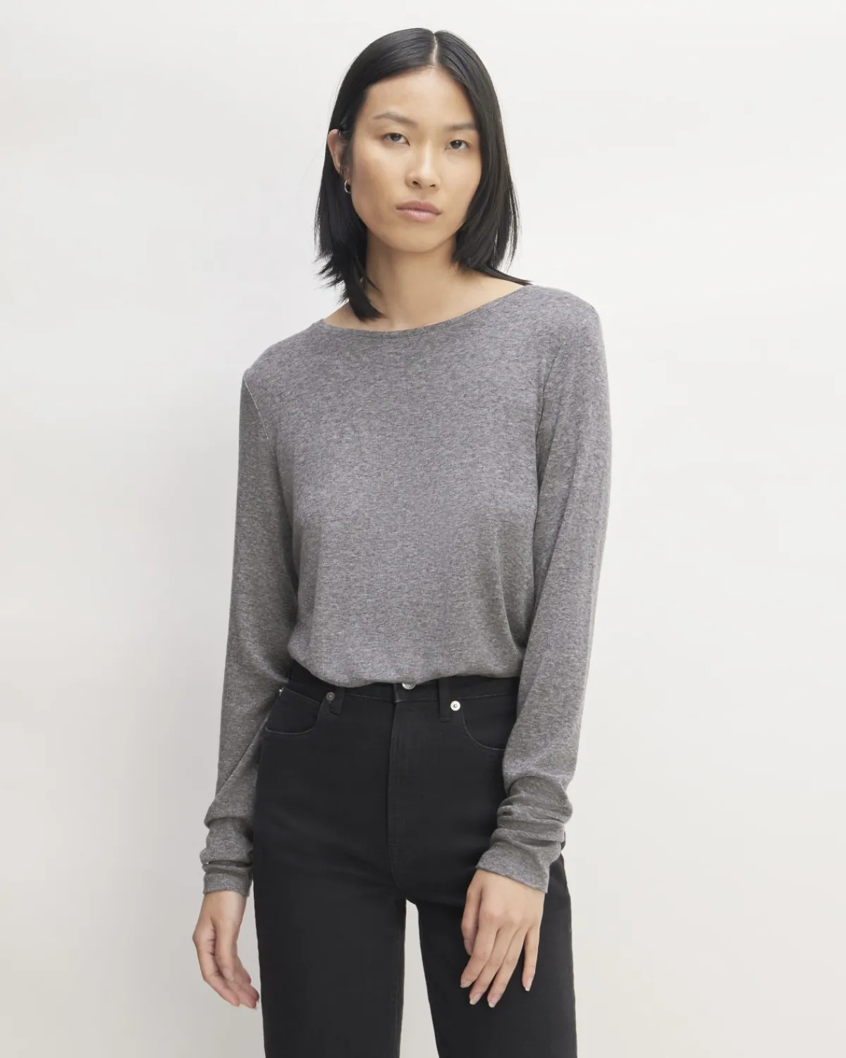 Everlane Tops*The Long-Sleeve Tee in Butterluxe