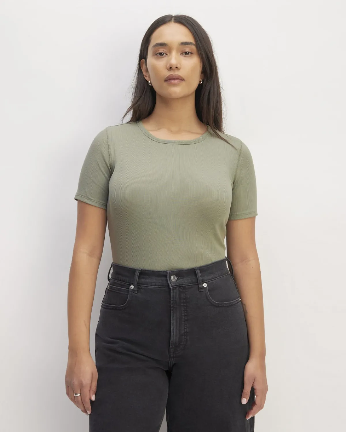 Everlane Tees|Short Sleeve Tees*The Luxe Rib Crew