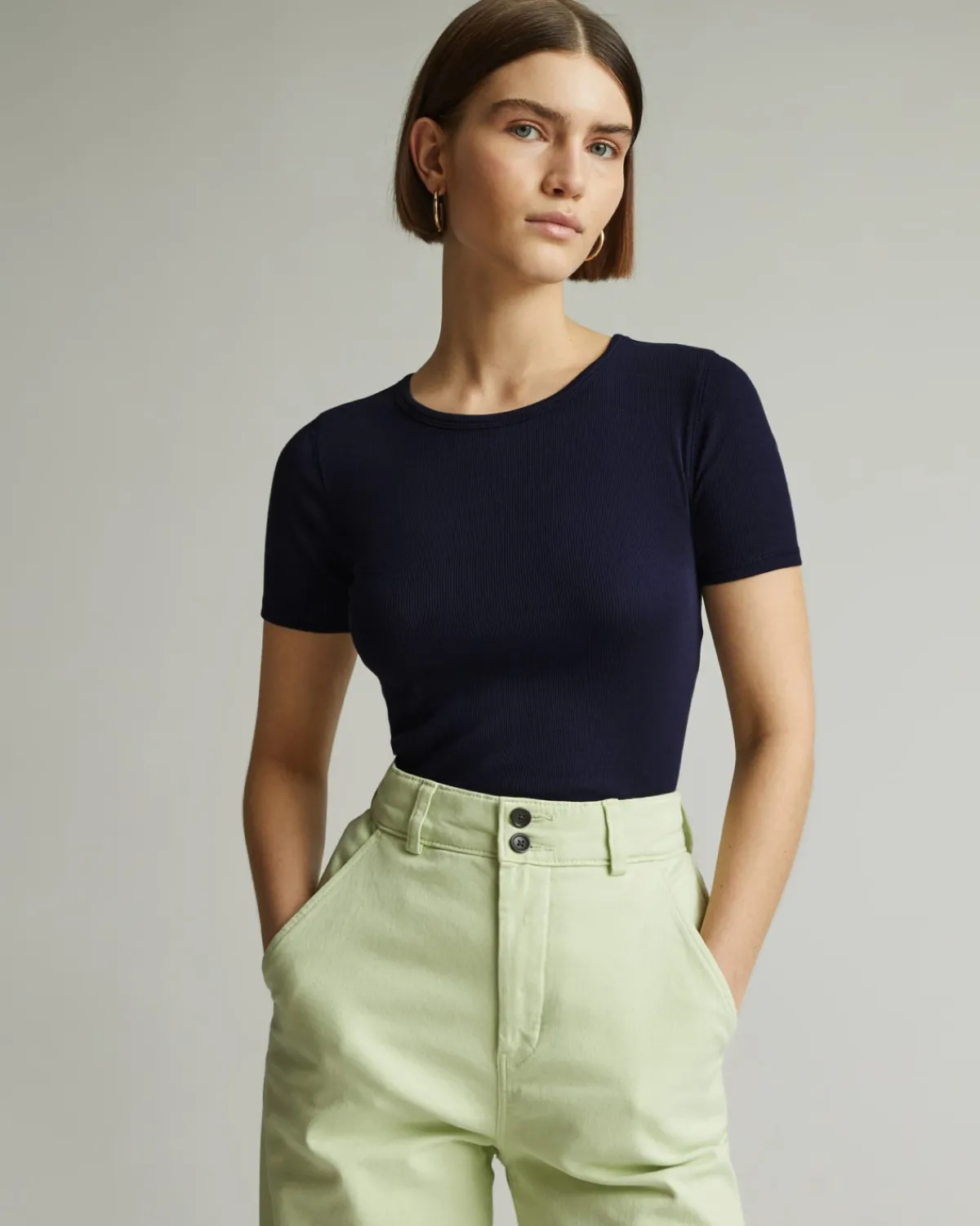 Everlane Tees|Short Sleeve Tees*The Luxe Rib Crew