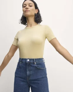 Everlane Tees|Short Sleeve Tees*The Luxe Rib Crew