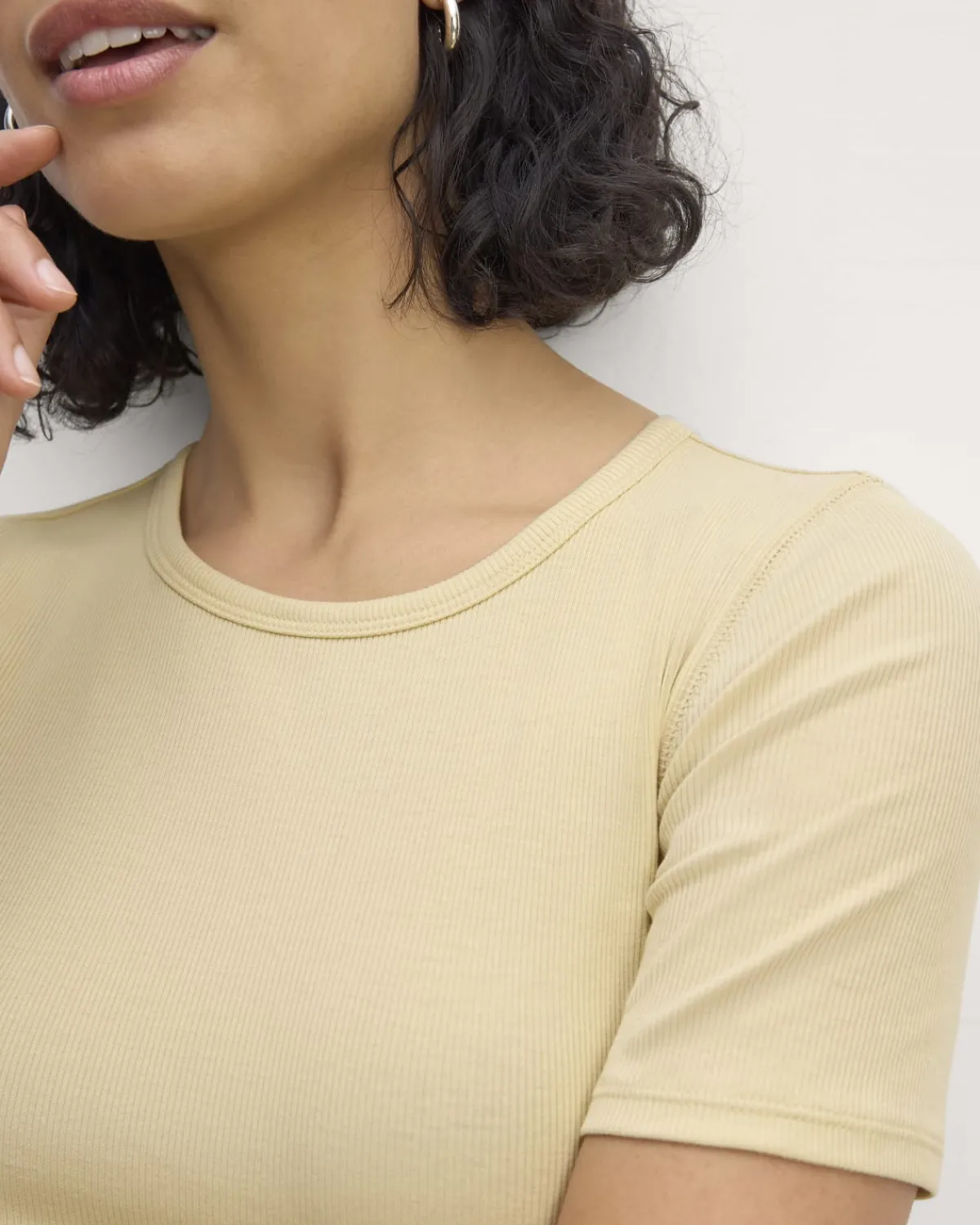 Everlane Tees|Short Sleeve Tees*The Luxe Rib Crew